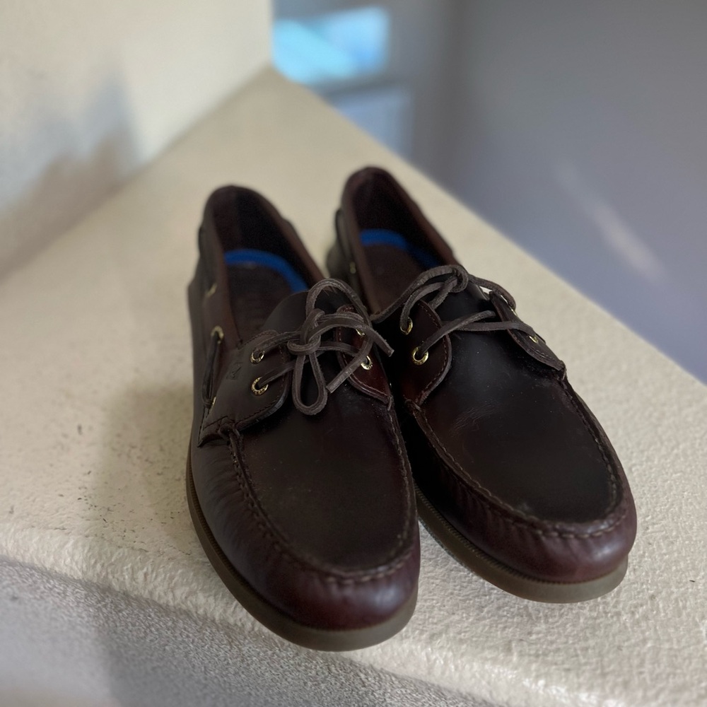 Sperry  Top-Sider Men's Authentic Original Boat Driving Shoes In Amaretto Sz 13‎ - Picture 4 of 12